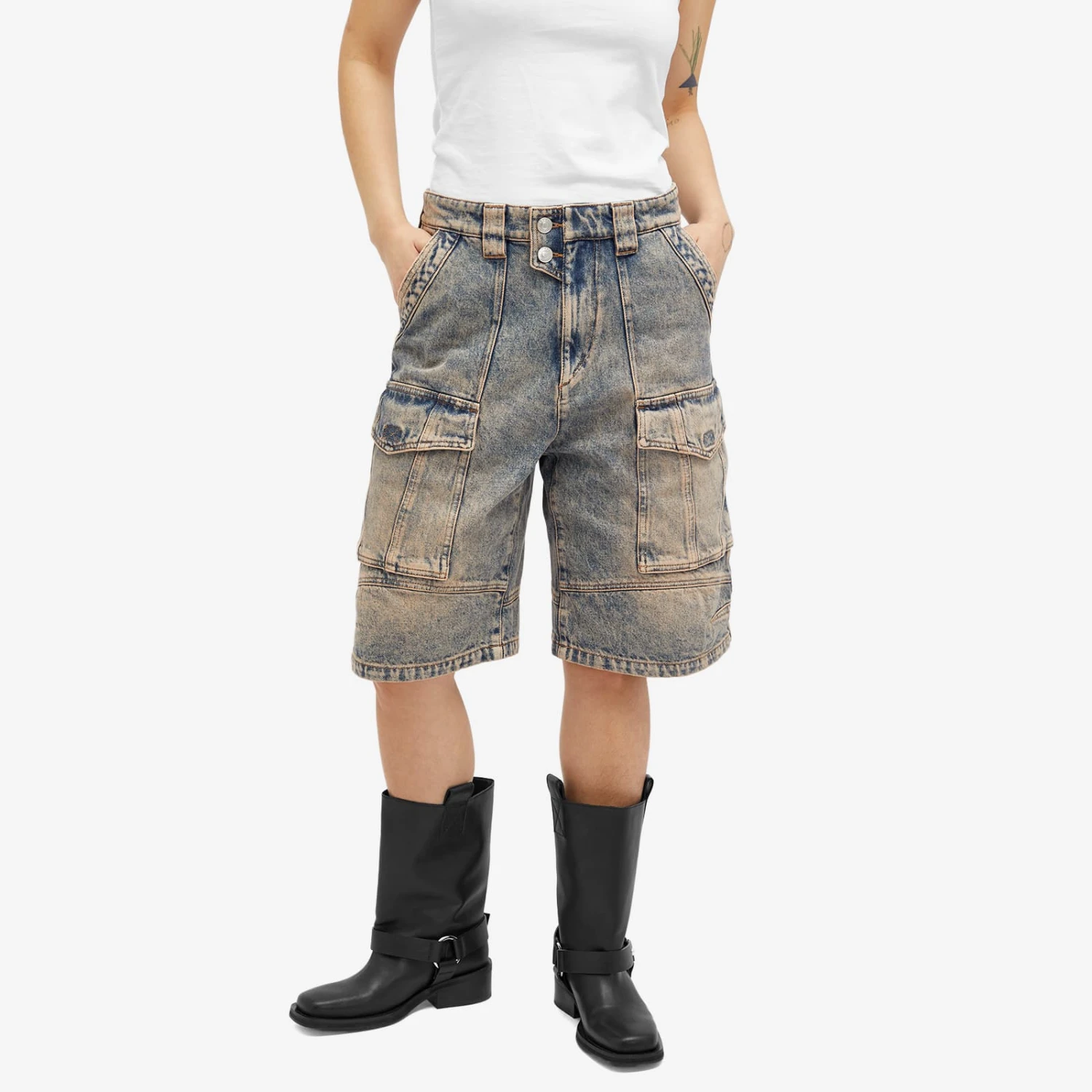 Isabel Marant Etoile Isabel Marant Étoile Hortens Shorts 2 Isabel Marant Etoile Isabel Marant Étoile Hortens Shorts - Image 2