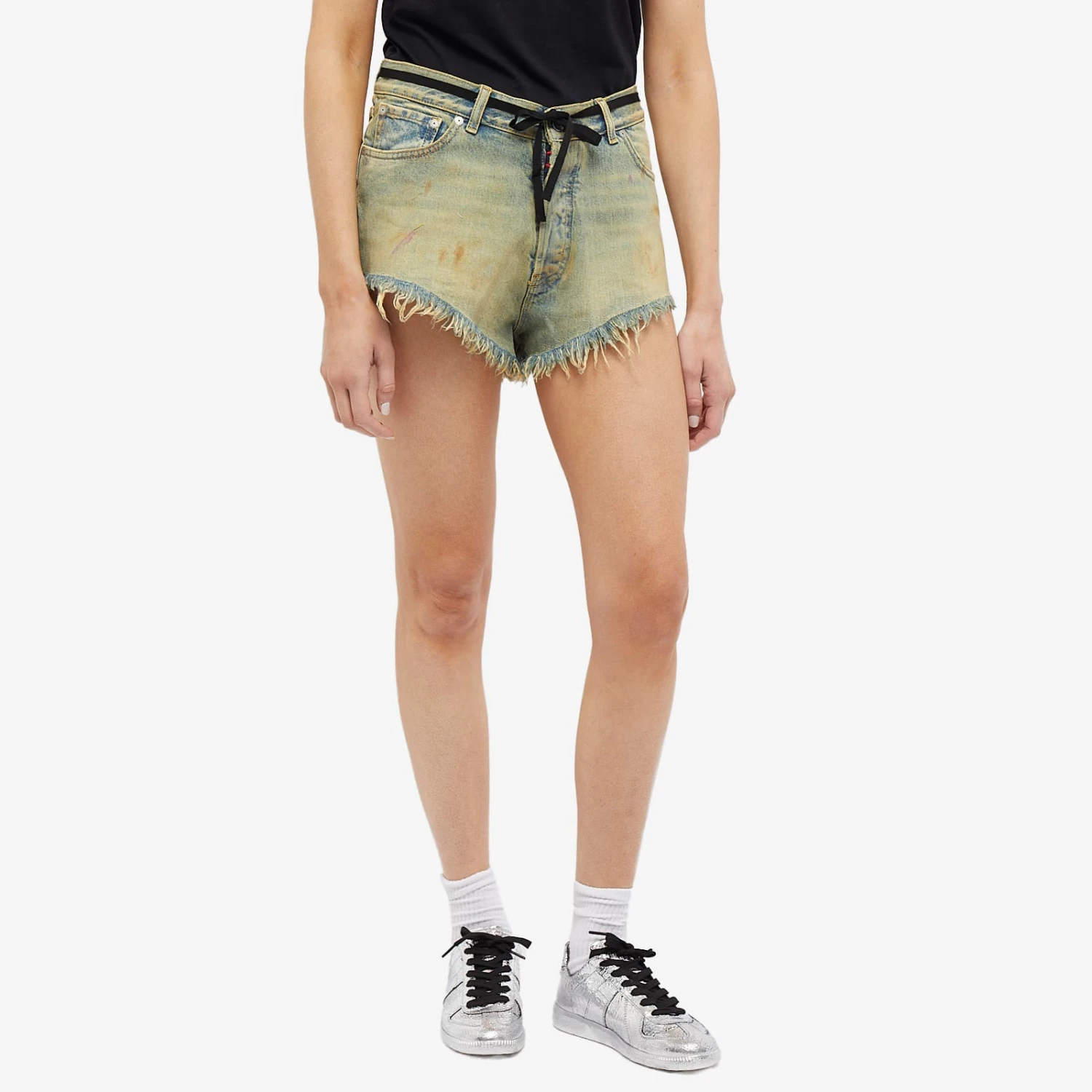 Maison Margiela High Rise Denim Shorts 2 Maison Margiela High Rise Denim Shorts - Image 2