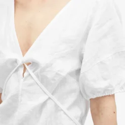 Deiji Studios Tie Seamed Linen Mini Dress -Deals Snazzy Mode Store 03 05 2024 LB SS24 004WHT 9 1