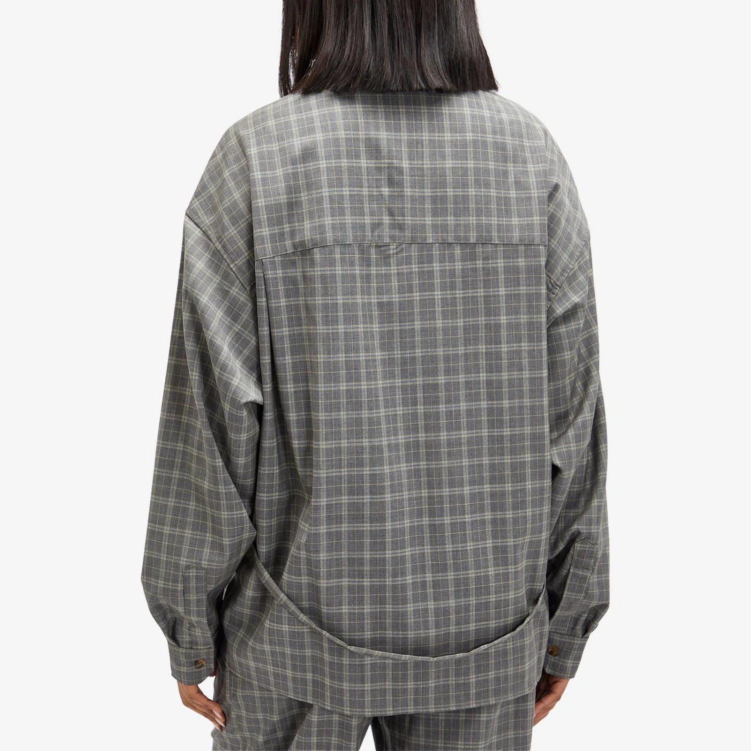 Deiji Studios Wool Check Shirt 3 Deiji Studios Wool Check Shirt - Image 3