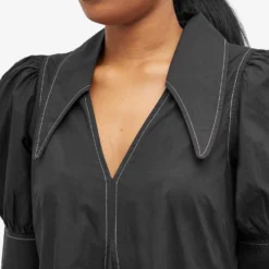 Ganni Cotton Poplin V-Neck Maxi Dress 9 Ganni Cotton Poplin V-Neck Maxi Dress -Deals Snazzy Mode Store 04 04 24 x f7127 099 10