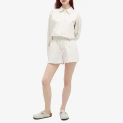 Good American Stripe Poplin Weekend Short -Deals Snazzy Mode Store 04 06 24 ls gwb0161 ps03 m9