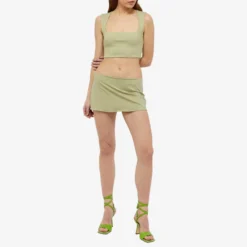 Danielle Guizio Celestial Stretch Top -Deals Snazzy Mode Store 05 01 2023 SI DGF218908 GRN m8 1