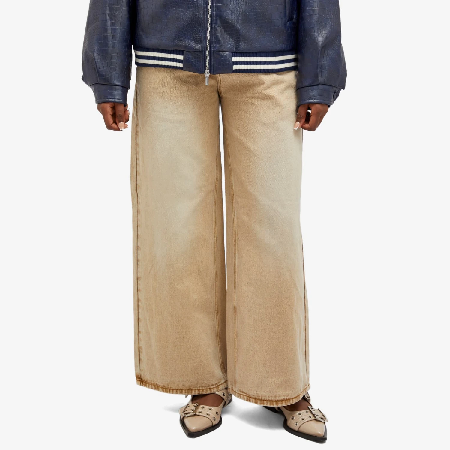 House Of Sunny 02 Sandblast Wide Leg Denim 2 House Of Sunny 02 Sandblast Wide Leg Denim - Image 2