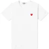 Comme Des Garçons Play Womens's Little Red Heart Logo T-Shirt
