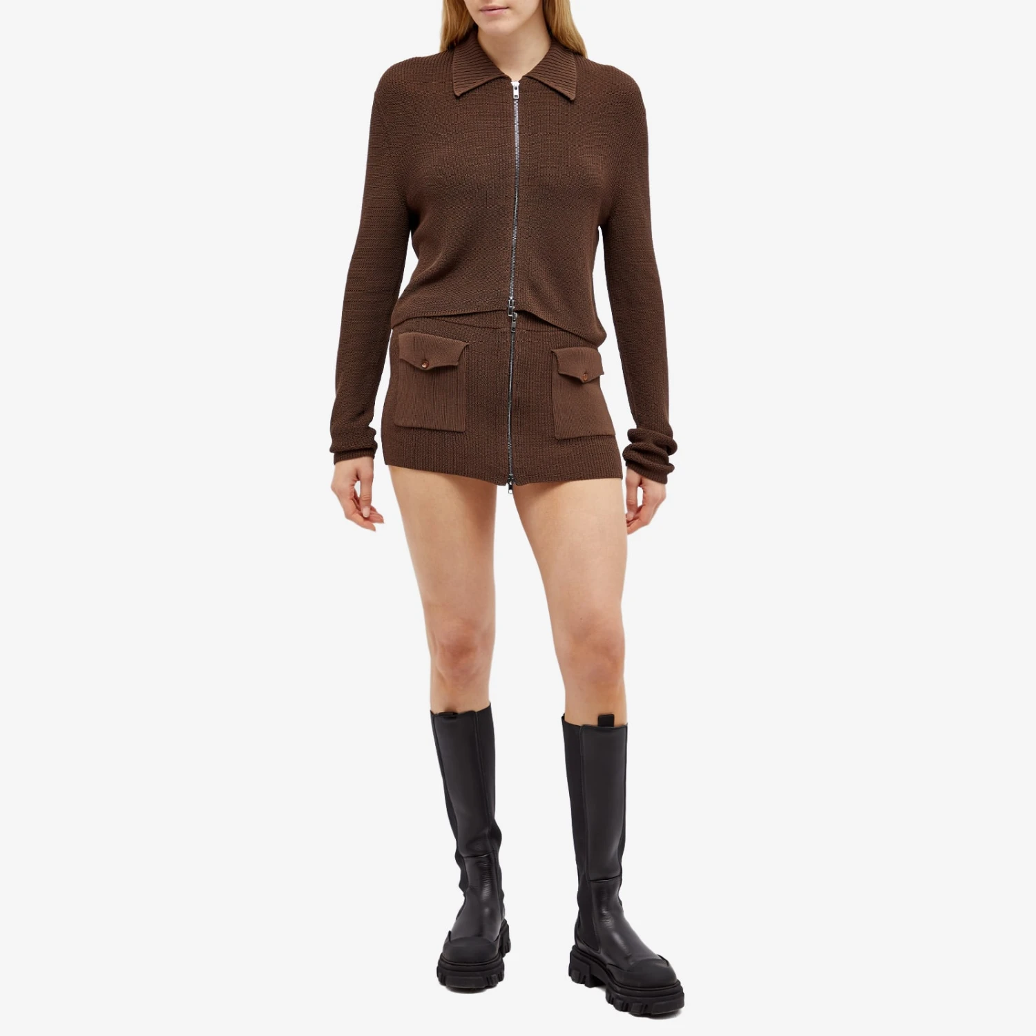 Aya Muse Musa Textured Mini Skirt 4 Aya Muse Musa Textured Mini Skirt - Image 4