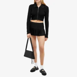 Aya Muse Aero Pleated Mini Skirt -Deals Snazzy Mode Store 08 08 2023 JD AMPF2338 BLK m8 1