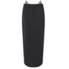 Alexander Wang Fitted Long Skirt With Logo Elastic G String