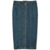 Eckhaus Latta Denim Zip Skirt