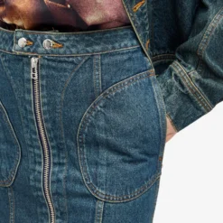 Eckhaus Latta Denim Zip Skirt -Deals Snazzy Mode Store 09 02 2024 JA 9013 EL PS24 NB 9 1