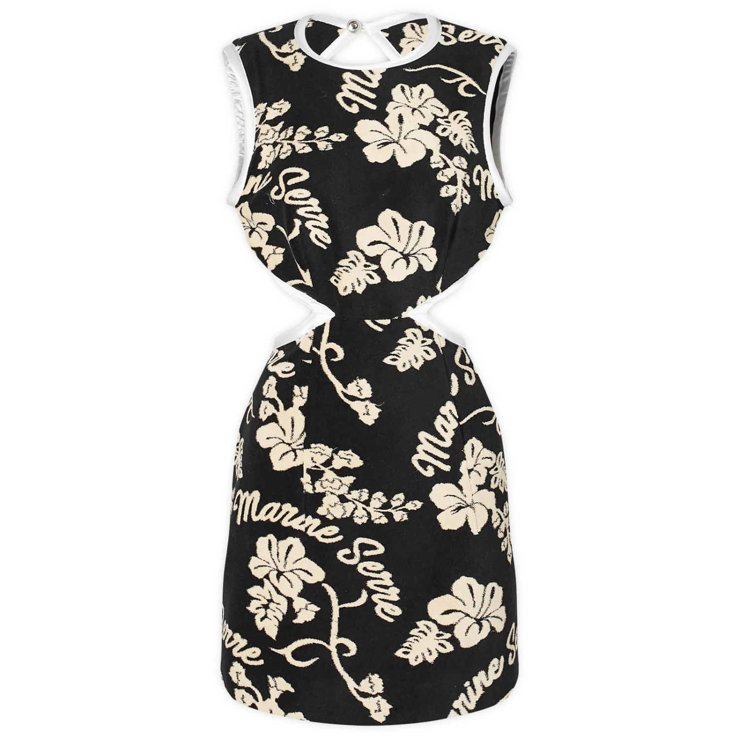 Marine Serre Jersey Jacquard Floral Mini Dress 1 Marine Serre Jersey Jacquard Floral Mini Dress