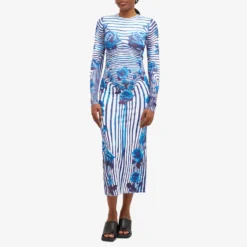 Jean Paul Gaultier Flower Maxi Dress -Deals Snazzy Mode Store 10 04 2024 LB 24 25 F RO166 J551 015951 m9 1