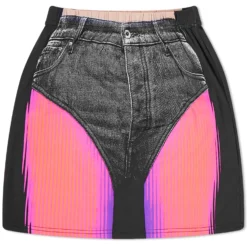 Y/Project Y-Project X Jean Paul Gaultier Trompe L'Oeil Janty Mini Skir