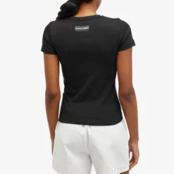 Marine Serre Organic Cotton Rib T-Shirt -Deals Snazzy Mode Store 10 05 2024 BLR WTT012 BK99 8 1