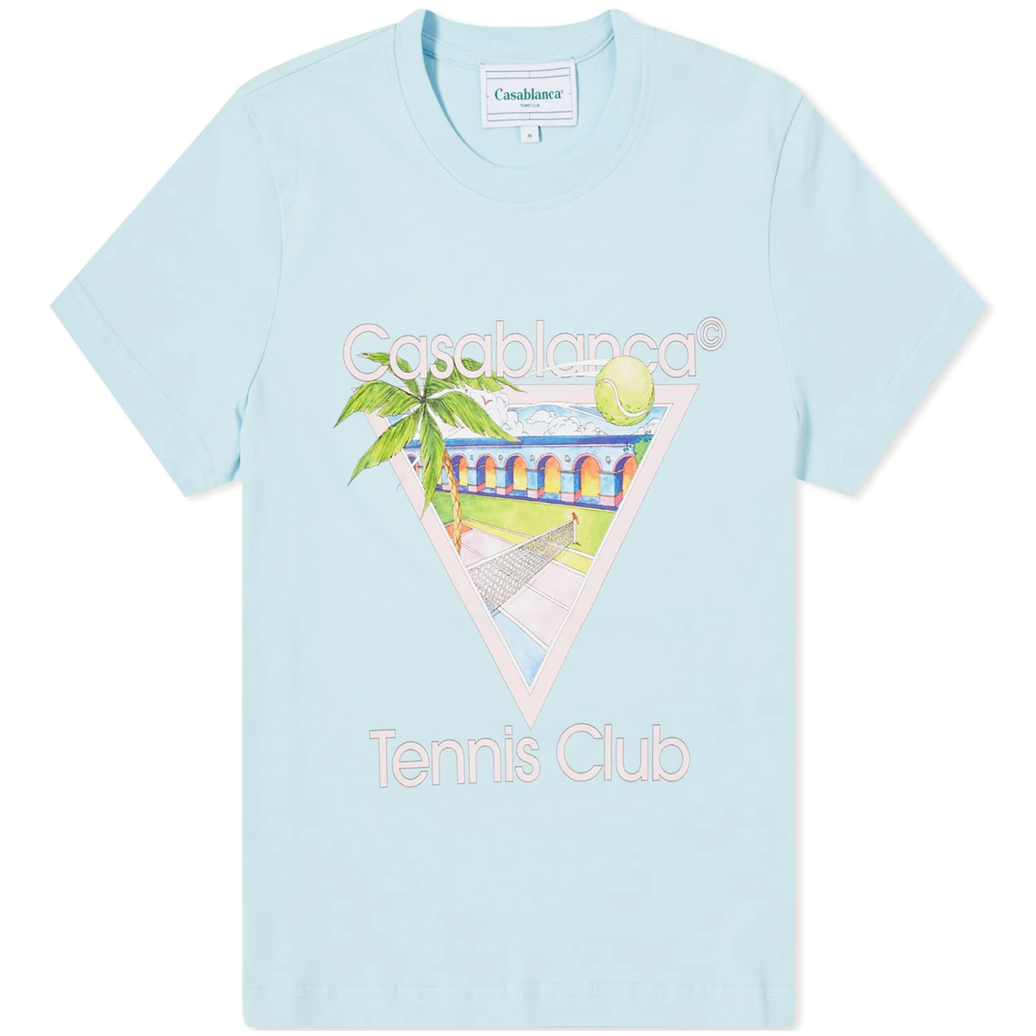 Casablanca Tennis Club Icon Fitted T-Shirt 1 Casablanca Tennis Club Icon Fitted T-Shirt