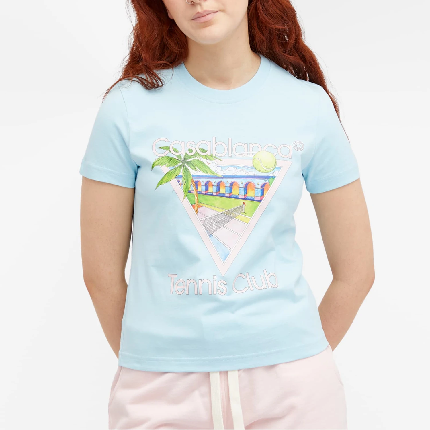 Casablanca Tennis Club Icon Fitted T-Shirt 2 Casablanca Tennis Club Icon Fitted T-Shirt - Image 2