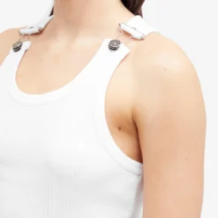 Jean Paul Gaultier Overall Buckle Ribbed Tank Top -Deals Snazzy Mode Store 11 04 2024 JD 24 25 U DB023 J054 01 10 1