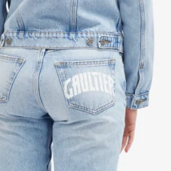 Jean Paul Gaultier Logo Straight Leg Jeans -Deals Snazzy Mode Store 11 04 2024 LB 24 25 F JE126I D014 5601 10 1