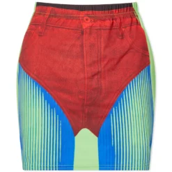 Y/Project Y-Project X Jean Paul Gaultier Trompe L'Oeil Janty Mini Skirt
