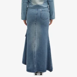 House Of Sunny The Cascade Denim Skirt -Deals Snazzy Mode Store 11 06 2024 LB VOL23176 7 1