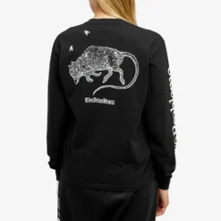 Aries Long Sleeve Rat T-Shirt -Deals Snazzy Mode Store 11 10 23 LS FUAR60023 BLK 7 1