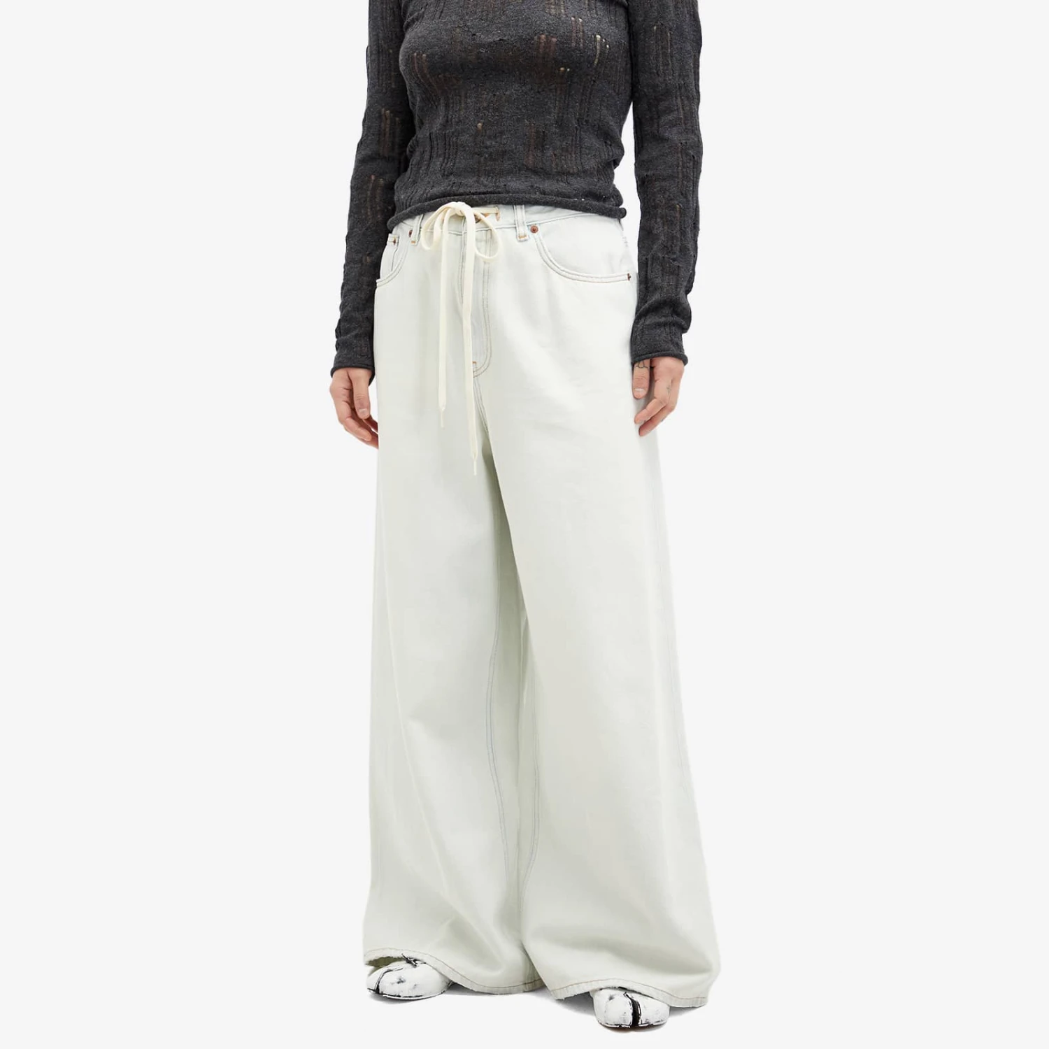 MM6 Maison Margiela Wide Leg Jeans 2 MM6 Maison Margiela Wide Leg Jeans - Image 2