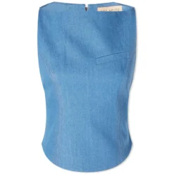 Aya Muse Colia Denim Sleeveless Top