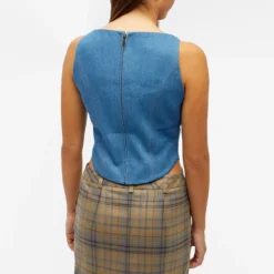 Aya Muse Colia Denim Sleeveless Top -Deals Snazzy Mode Store 13 10 23 NS AMFW2320 DNM 7 1
