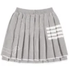 Thom Browne Hector Pleated 4 Bar Mini Skirt