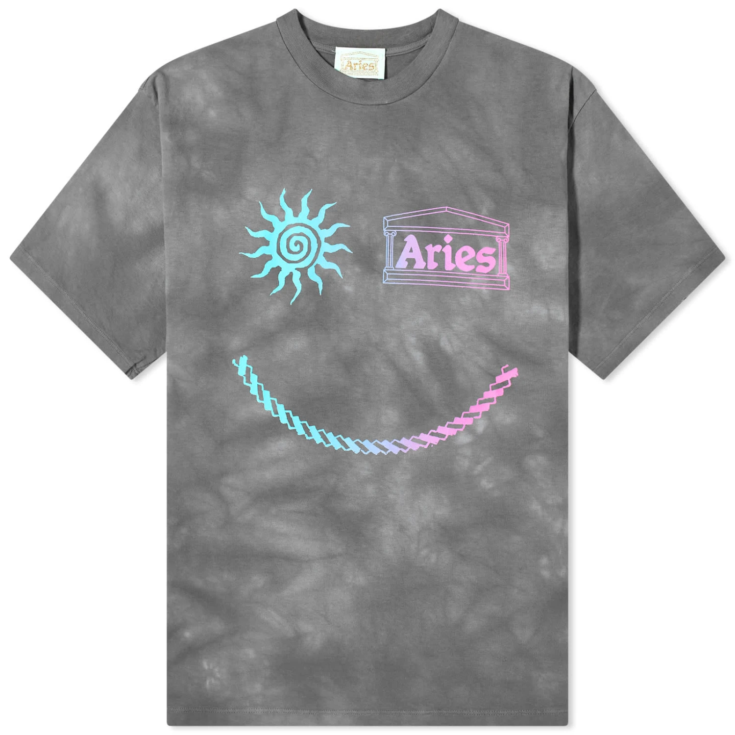 Aries Grunge Happy Dude T-Shirt 1 Aries Grunge Happy Dude T-Shirt