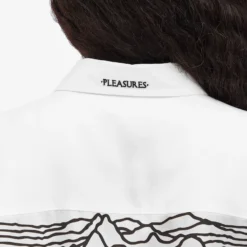 Pleasures Nothing Button Down -Deals Snazzy Mode Store 14 05 2024 JW P24JD005 WHT 9 1