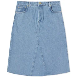 GANNI Denim Midi Skirt