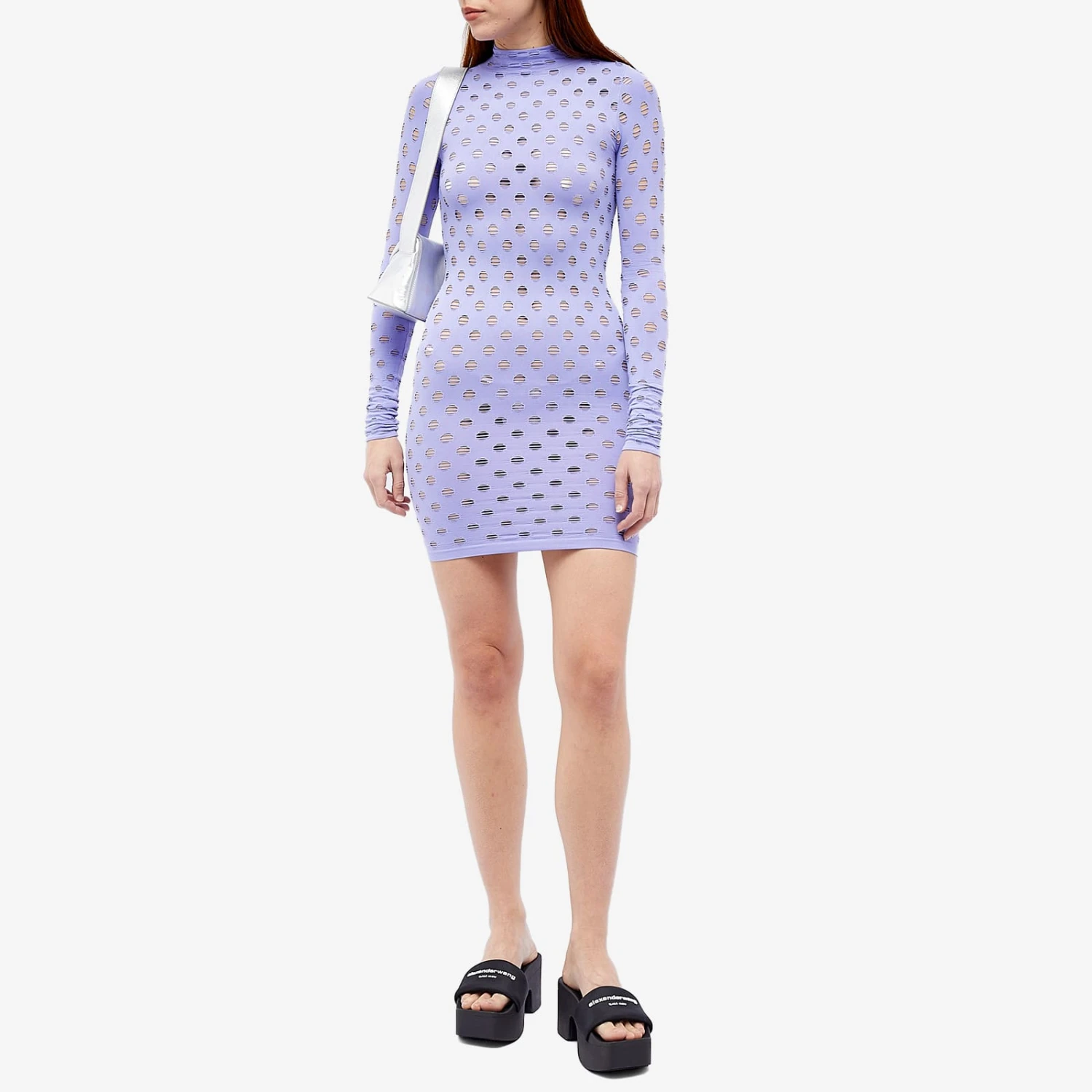 Maisie Wilen Perforated Turtleneck Dress 4 Maisie Wilen Perforated Turtleneck Dress - Image 4
