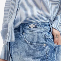 Versace Baroque Print Denim Shorts -Deals Snazzy Mode Store 14 02 2024 JD 1013689 1A10029 1D030 9 1