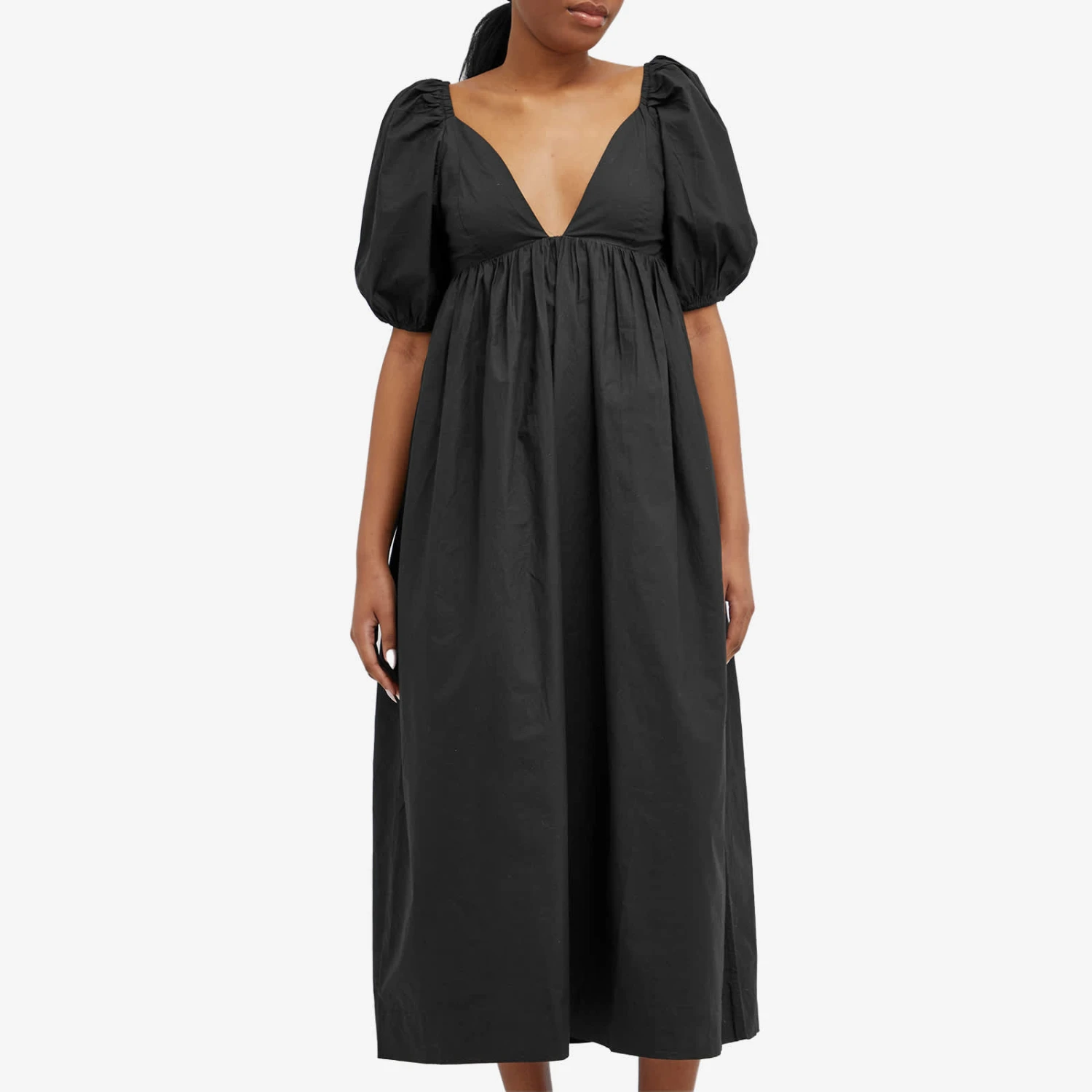 Ganni Cotton Poplin Long Dress 2 Ganni Cotton Poplin Long Dress - Image 2