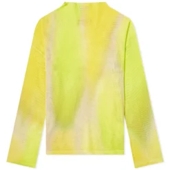 Acne Studios Tie Dye Logo Mesh Top