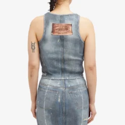 Acne Studios Denim Print Crop Top -Deals Snazzy Mode Store 15 02 2024 JD AL0410 AAL 7 1