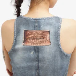 Acne Studios Denim Print Crop Top -Deals Snazzy Mode Store 15 02 2024 JD AL0410 AAL 9 1