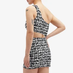 VETEMENTS One Shoulder Mini Dress -Deals Snazzy Mode Store 15 02 2024 JD WE64DR600BW 7 1