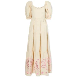 KITRI Gianna Embroidered Maxi Dress