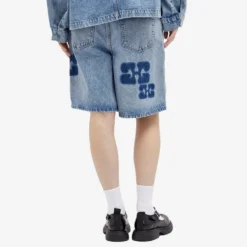 Ganni Patch Denim Shorts -Deals Snazzy Mode Store 17 05 24 SI J1435 566 7 1