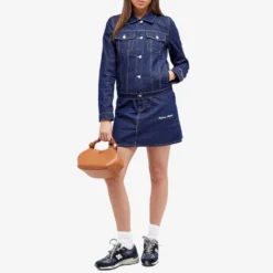 Maison Kitsune Mini A-Line Skirt -Deals Snazzy Mode Store 17 11 2023 JD LW01504WW0081 P471 m8 1