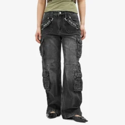 MISBHV Harness Cargo Trousers -Deals Snazzy Mode Store 18 04 24 LS 231W311 BLK 6 1