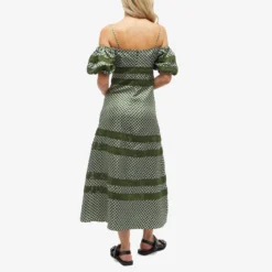 Shrimps Lace Panel Check Midi Dress -Deals Snazzy Mode Store 18 07 2023 JC FR DR CH CRM 30 SH 7 1