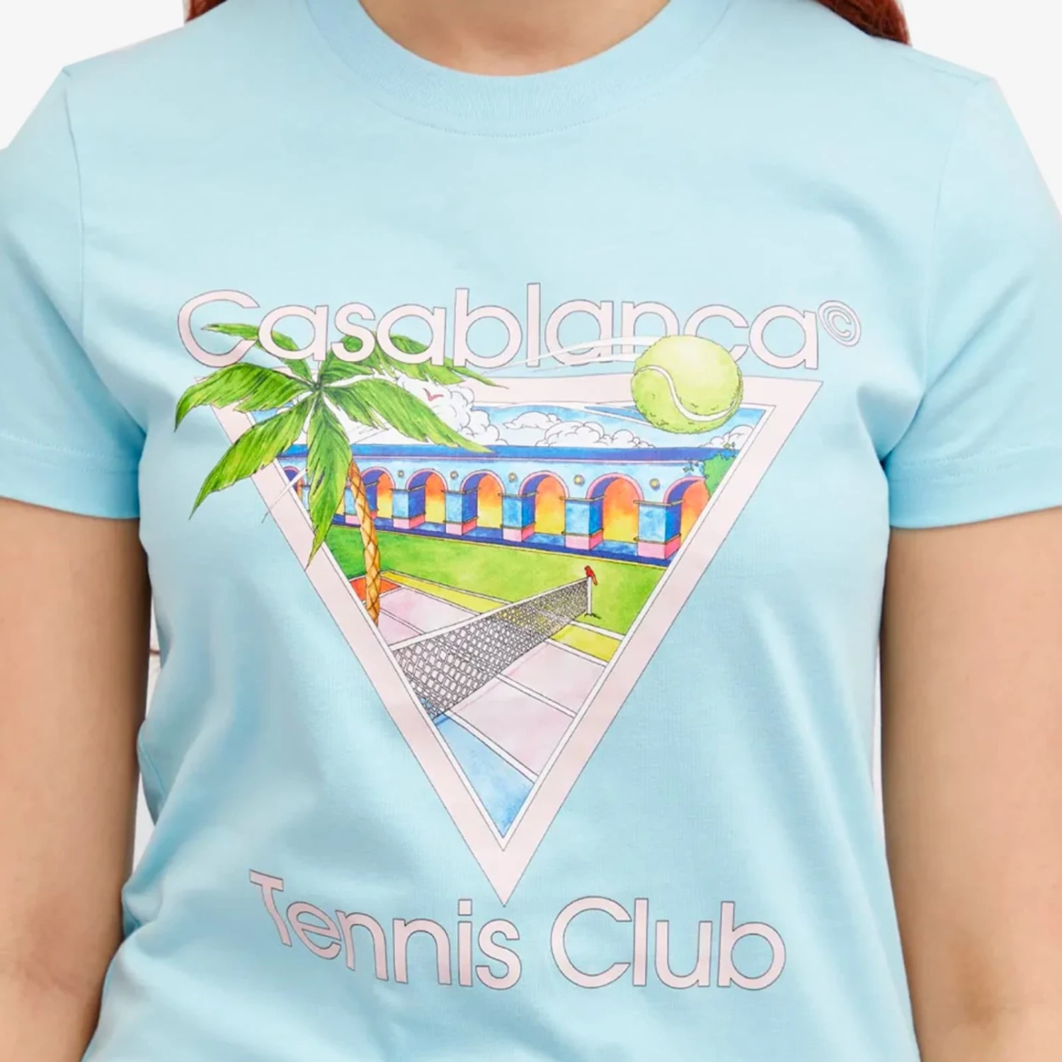Casablanca Tennis Club Icon Fitted T-Shirt 5 Casablanca Tennis Club Icon Fitted T-Shirt - Image 5