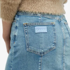 GANNI Tint Denim Peplum Skirt -Deals Snazzy Mode Store 19 01 2024 JA J1375 91 10 1