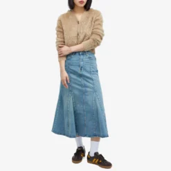 GANNI Tint Denim Peplum Skirt -Deals Snazzy Mode Store 19 01 2024 JA J1375 91 m9 1