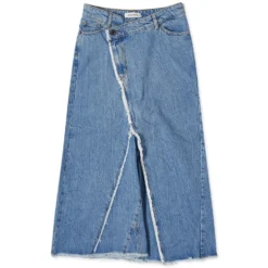 Wood Wood Venja Denim Wrap Skirt