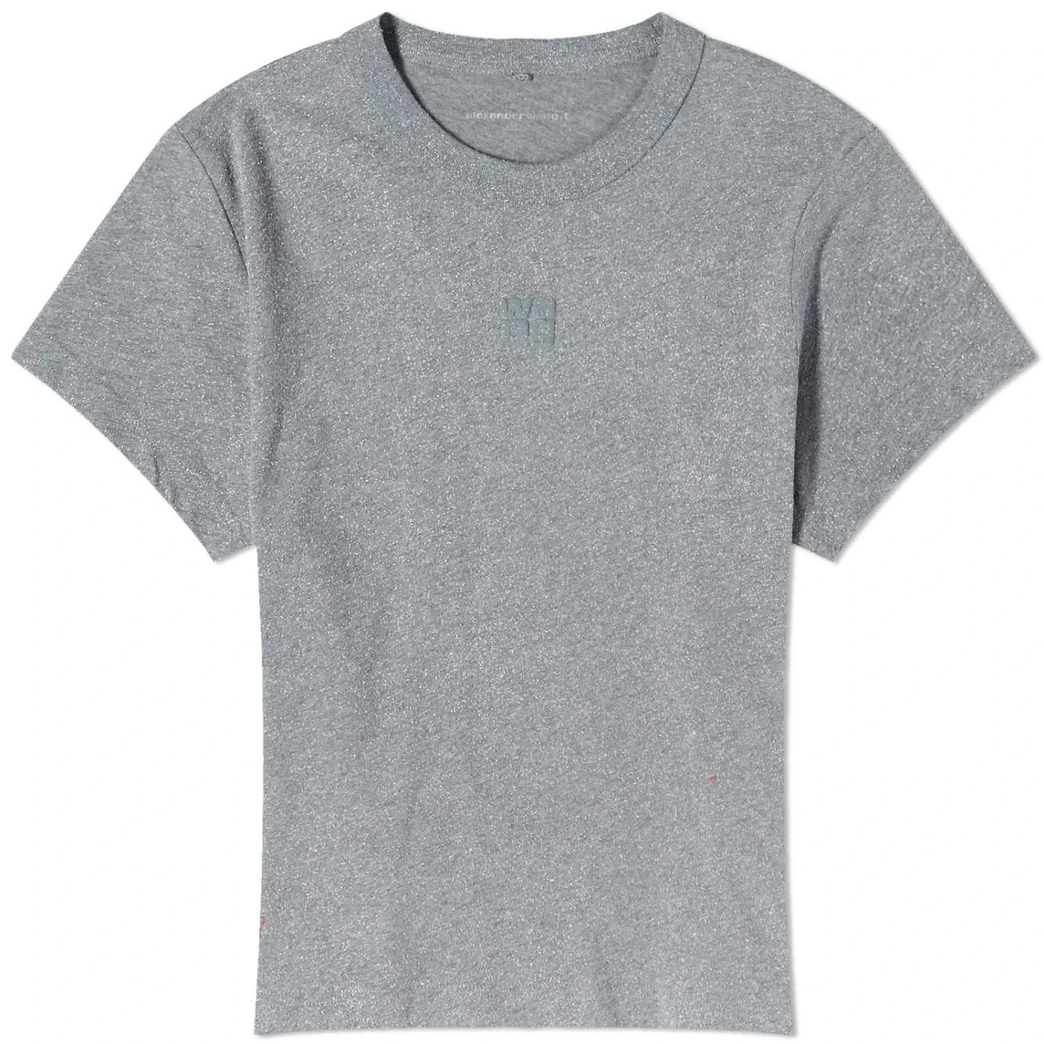 Alexander Wang Glitter Essential Shrunken T-Shirt 1 Alexander Wang Glitter Essential Shrunken T-Shirt
