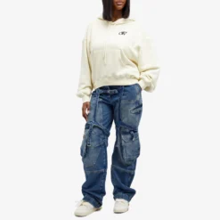 Off-White Cargo Oversized Denim Pants -Deals Snazzy Mode Store 19 02 2024 JD OWYB018C99DEN0014500 m8 1